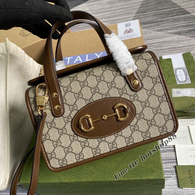 Gucci專櫃新款包包古馳Epilogue系列方形復古手提包645453 gqy4022